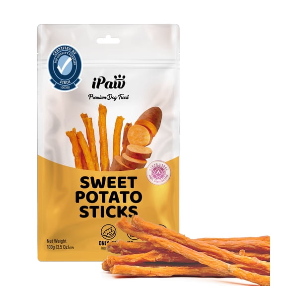 iPaw Sweet Potato Sticks Dog Treats, 3.5oz