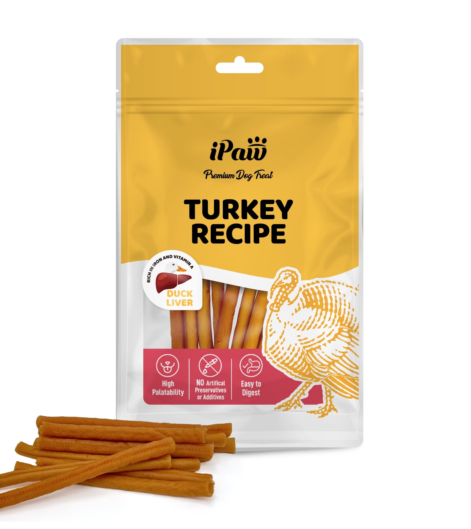 iPaw Turkey Dog Treats, All Natural Human Grade Dog Treat, Suitable for ...