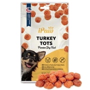Turkey Tots Dog Treats for Puppy Training, All Natural Human Grade Dog Treat, US Sourced Raw Material