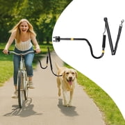 iPetba Heavy Duty Dog Bike Leash Attachment Hands Free Dog Bicycle Leash for Riding Exercising Cycling Black