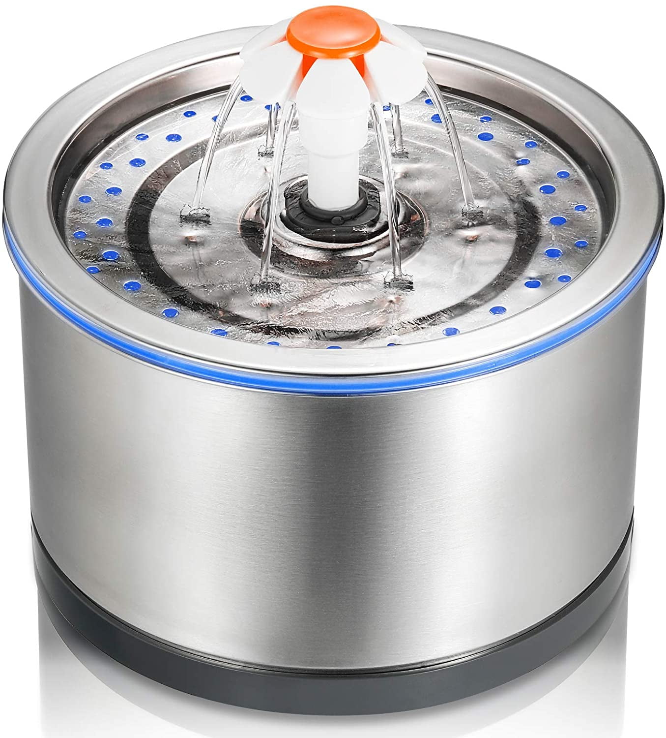 iPettie Cat Water Fountain Stainless Steel, 84oz/2.5L, 4Stage