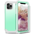 thumbnail image 1 of iPhone 11 2019 Case with Temepered Glass Screen Protector, Dteck Full body Protection 3 Layer Hybrid Rugged Shockproof Case Glass Screen Cover For Apple iPhone 11 6.1", Green, 1 of 9