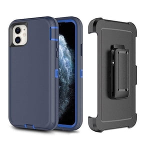 For iPhone 11 (6.1") Shockproof Heavy Duty Full Body Protection Hybrid Defender Rugged Case with Holster