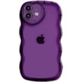 thumbnail image 1 of for iPhone 11 Case (2019 6.1"),Cute Clear Love Case,with Love-Heart Camera Frame Wavy Edge Transparent Full Protective Soft TPU Shockproof Phone Cases Cover for Women Girls Purple, 1 of 14
