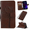 thumbnail image 1 of iPhone 11 Case 6.1" Case, Allytech Slim Shell PU Leather Folio Kickstand Wallet Case with Cards Holder Pocket Lanyard Anti-Scratch Shockproof Bumper Cover Case for Apple iPhone 11 6.1",Brown, 1 of 9