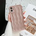 thumbnail image 1 of for iPhone 11 Case 6.1 Inch Cute Water Ripple Pattern Phone Case Curly Wave Phone Case Wavy Edge Soft Silicone Case for Girls Boys Shockproof Bumper Protective Case, Pink, 1 of 10