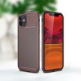 thumbnail image 1 of for iPhone 11 Case Carbon Fiber Patterned, Military-Grade Drop Cover, Slim Shockproof TPU Rubber for iPhone 11 Anti-Scratch,Supports Wireless Charging,Coffee, 1 of 9