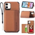 thumbnail image 1 of for iPhone 11 Case with Card Holder,Kickstand for iPhone 11 Wallet Case,RFID Blocking,Camera Protector,PU Leather Shockproof Protective Flip Cover for iPhone 11 Phone Case (Brown), 1 of 14