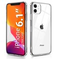 thumbnail image 1 of iPhone 11 Case Clear 6.1 inch, Simyoung Shockproof Full-Body Protective Case Scratch Resistant Hard PC Shell & Soft TPU Bumper Cover for Apple iPhone 11, 1 of 11