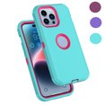 thumbnail image 1 of iPhone 11 Case, Defender Phone Case For iPhone 11 6.1",Takfox Heavy Duty Shockproof Rugged Rubber Full Body Protective, 3 in 1 Hybrid Bumper Hard Cover (Mintgreen), 1 of 10