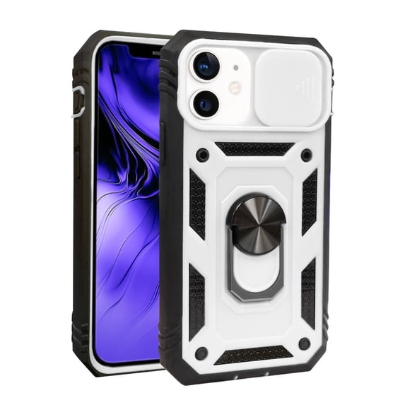 iPhone 11 Case - Heavy-Duty, Ring Holder, Camera Cover