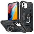 thumbnail image 1 of for iPhone 11 Case with Invisible Ring Stand, Military Grade Drop Protection Case Support Car Mount Holder, Heavy Duty Shockproof Phone Cover for iPhone 11, Black, 1 of 8