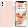 thumbnail image 1 of iPhone 11 Case Liquid Silicone Gel Rubber Slim Phone Case Soft Anti-Scratch Durable Microfiber Lining Full Body Shockproof Protective Smooth Cover for iPhone 11 6.1 Inch 2019, Pink, 1 of 16