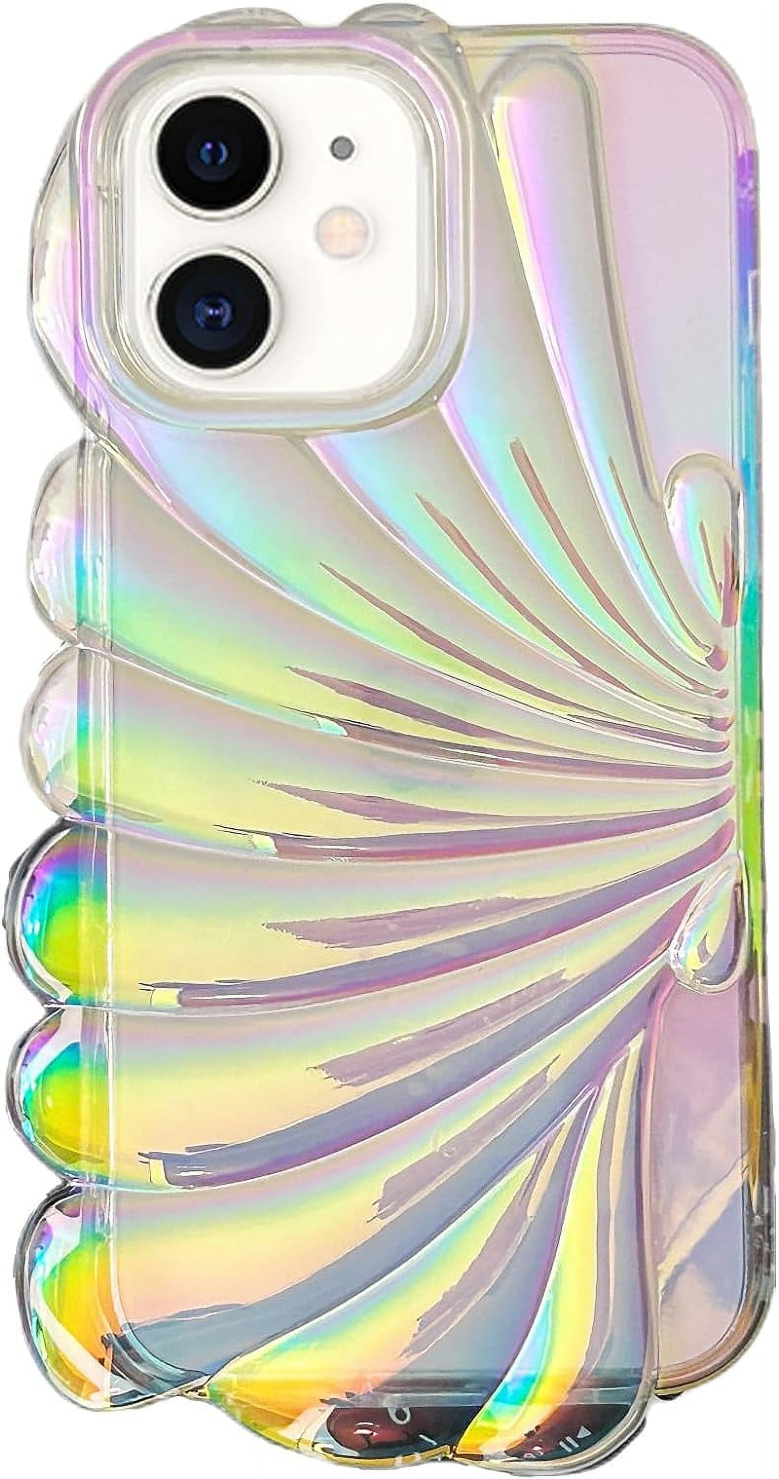 iPhone 11 Case, Luxury Holographic Cute Laser 3D Shell Pattern - Main Image