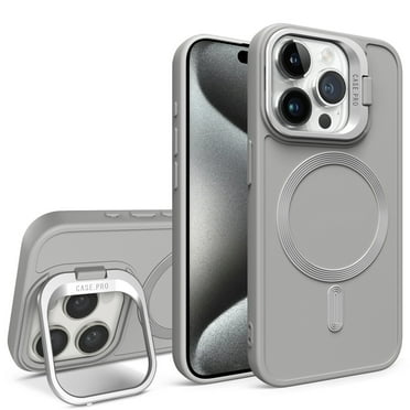 iPhone 11 Case Magnetic, Compatible with Magsafe & Car Mount Camera Lens Kickstand Drop Protection Shockproof Anti-Scratch Rugged Phone Case for Apple iPhone 11, Gray