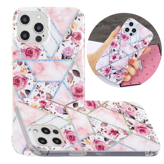 iPhone 11 Case, Mantto Slim Fit Hybrid Shockproof Soft TPU Silicone Rubber Bumper Patterned Painted Print Wireless Charging Protective Back [6.1 inch] Phone Cover For Apple iPhone 11, Roses