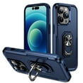 thumbnail image 1 of for iPhone 11 Case Protective Cover,Heavy Duty Military Grade Hard Protection Shock Proof Grip | Durable Dual-Layer Design Phone Case with Built-in 360 Ring Holder Kickstand,Blue, 1 of 11