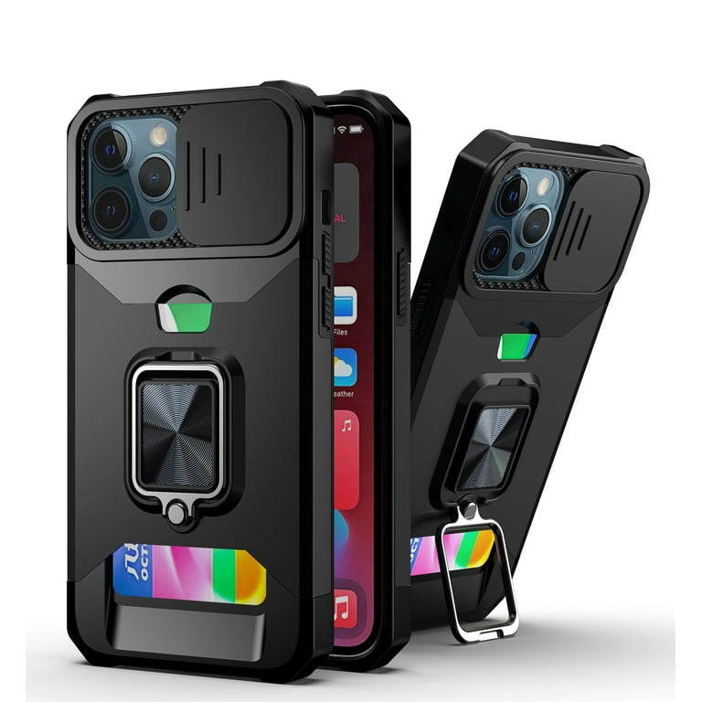 iPhone 11 Case with Slide Camera Cover, Allytech Hard PC TPU