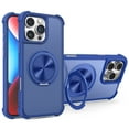 thumbnail image 1 of for iPhone 11 Case with Sturdy Ring Stand Compatible with MagSafe, Luxury Anti-Fingerprint Drop Protective Case, Rotating Bracket Slim Translucent Back Case for iPhone 11, Blue, 1 of 7