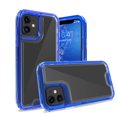 thumbnail image 1 of for iPhone 11 Case, Support Wireless Charging, Crystal Clear Case Protective Shockproof Bumpers, Not Yellowing Slim Cover for Men Women Hybrid 2 in 1 Military Drop Protection Case,Darkblue, 1 of 5