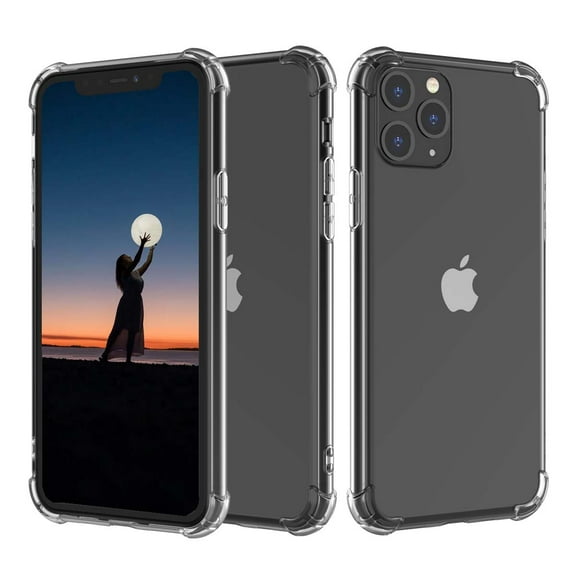 iPhone 11 Case, Takfox Shockproof Rugged Full Body Protection Soft TPU Bumper Clear Case Shell Ultra-Thin Slim Fit Flexible Rubber Anti-Scratch Protective Phone Cover For iPhone 11, Clear Clitter