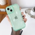thumbnail image 1 of for iPhone 11 Case,Transparent Clear Candy Color 3D Meteorite Pattern Bumper Protective Case,Soft Silicone Shockproof Case for iPhone 11 6.1 inches - Green, 1 of 8