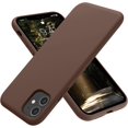 thumbnail image 1 of iPhone 11 Case,Ultra Slim Fit iPhone Case Liquid Silicone Gel Cover with Full Body Protection Anti-Scratch Shockproof Case Compatible with iPhone 11 (Chocolate), 1 of 14