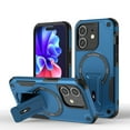 thumbnail image 1 of For iPhone 11 Case, iPhone 11 Phone Case [Compatible with Magsafe] [Built-in Invisible Stand] [Heavy Duty Drop Protection] Shockproof Rugged Protective Magnetic Cover Accessories,Darkblue, 1 of 7