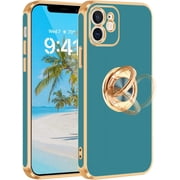 iPhone 11 Case,iPhone 11 Phone Case [with 360  Ring Holder ][Support Magnetic Car Mount]Phone Case for Men Boys Slim Kickstand Shockproof Protective Cover Case for iPhone 11,6.1 inch,Blue Grey