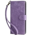 thumbnail image 1 of iPhone 11 Case with RFID Blocking Card Holder, Dteck PU Leather Folio Flip Protective Cover with Wrist Strap,Purple, 1 of 5