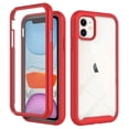 thumbnail image 1 of iPhone 11 Case with Screen Protector, iPhone 11 Case Clear, Allytech Shockproof Anti-Scratch Rugged Hybrid Case Cover for Apple iPhone 11 6.1" - Red, 1 of 5