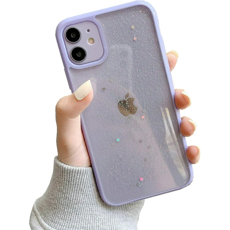 iPhone 11 Glitter Case, Clear Candy Color Shiny Glitter Sparkly
