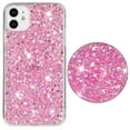 thumbnail image 1 of for iPhone 11 Glitter Case, Cute Bling Sparkle Shiny Slim Soft Silicone Reflective Clear TPU Bumper Women Girls Shockproof Protective Phone Case for iPhone 11, Pink, 1 of 6