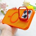 thumbnail image 1 of Magnetic Slim Fit Case Cell Phone Case with Kickstand for Apple iPhone 11, Orange, 1 of 1