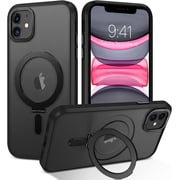 for iPhone 11 Magnetic Case with Invisible Stand [Compatible with Magsafe], Full Body Protective Cover Slim Shockproof Phone Case for Apple iPhone 11 6.1, Black