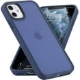 thumbnail image 1 of for iPhone 11 Phone Case, Shockproof iPhone 11 Case, Military Grade Drop Protection, Protective Hard Back Slim Translucent Case for iPhone 11 6.1'', Frosted Blue, 1 of 12