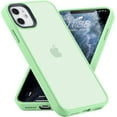 thumbnail image 1 of for iPhone 11 Phone Case, Shockproof iPhone 11 Case, Military Grade Drop Protection, Protective Hard Back Slim Translucent Case for iPhone 11 6.1'', Pale Green, 1 of 12