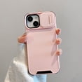thumbnail image 1 of for iPhone 11 Phone Case, Slide Camera Cover Protector Military Grade Non-Slip Anti-fall Anti-scratch Drop Proof Shockproof Protective Hybrid Bumper Phone Case Cover,Pink, 1 of 5