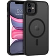 thumbnail image 1 of iPhone 11 Phone Case, iPhone 11 Case [Compatible with MagSafe][Car Mount Supported] Magnetic Translucent Matte Smooth Slim Thin Shockproof Protective Cover for iPhone 11 6.1, 1 of 18