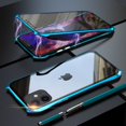 thumbnail image 1 of iPhone 11 Pro 5.8" Case Screen Protector, Allytech Metal Frame Front and Back Tempered Glass Full Screen Coverage Shockproof Wireless Charging Support Case Cover for Apple iPhone 11 Pro,Lightgreen, 1 of 6