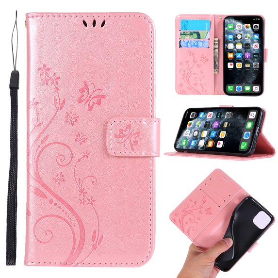 iPhone 11 Pro 5.8" Case Wallet, Allytech PU Leather Slim Fit Folio Flip Shell Kickstand Lightweight Shockproof Full Protection TPU Case Covers for Apple iPhone 11 Pro 5.8" 2019,Rosegold