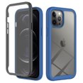 thumbnail image 1 of iPhone 11 Pro Case with Built in Screen Protector,Dteck Full-Body Shockproof Rubber Hybrid Protection Crystal Clear PC Back Protective Phone Case Cover for Apple iPhone 11 Pro,Darkblue, 1 of 3