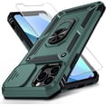 thumbnail image 1 of for iPhone 11 Pro Case with Camera Lens Cover HD Screen Protector, 10 FT Military Grade Drop Protection, Magnetic Ring Holder Kickstand Protective Phone Case for iPhone 11 Pro 5.8 inch, Pine Green, 1 of 12