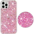 thumbnail image 1 of For iPhone 11 Pro Case,Cute Glitter Bling Twinkle Stardust with Drop Protection Shockproof Soft TPU Slim Flexible Phone Case Girls/Women Protective case for iPhone 11 Pro,Anti Scratch,Pink, 1 of 6