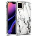 thumbnail image 1 of iPhone 11 Pro Case, Kaesar Slim Hybrid Dual Layer Shockproof Hard Cover Graphic Fashion Cute Colorful Silicone Skin Cover Armor Case for iPhone 11 Pro (White Marble), 1 of 5
