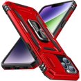 thumbnail image 1 of for iPhone 11 Pro Case with Kickstand with Camera Cover,Military-Grade Protection,Metal Ring Kickstand,Bumper Case for iPhone 11 Pro Case,Red 5-IP11p-02, 1 of 7