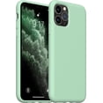 thumbnail image 1 of iPhone 11 Pro Case, Liquid Silicone Phone Case Compatible with iPhone 11 Pro 5.8 inch, Full Body Slim Soft Microfiber Lining Protective Case (Tea Green), 1 of 12