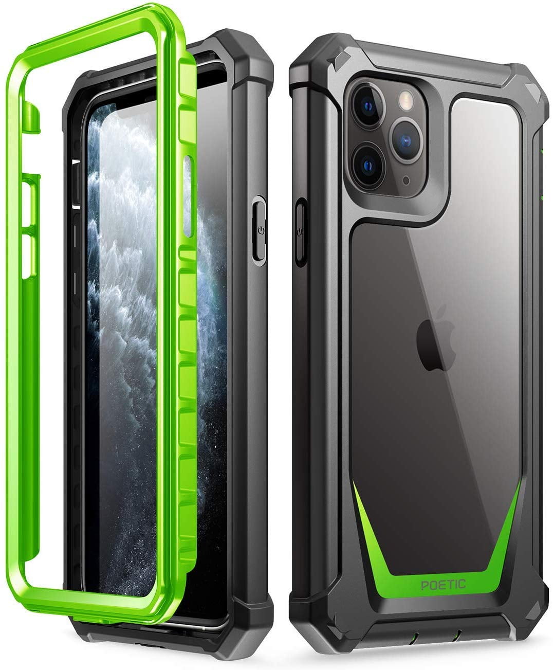 iPhone 11 Pro Case, Poetic FullBody Hybrid Shockproof Rugged Clear