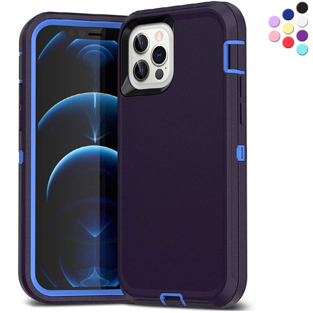 iPhone 11 Pro Heavy Duty Case {Shock Proof-Shatter Resistant -3 Layer Rubber- Compatible for iPhone 11 Pro } Color Blue - By Entronix - image 1 of 7