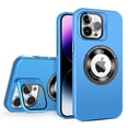 thumbnail image 1 of for iPhone 11 Pro Magnetic Case with Camera Lens Protector Kickstand [Compatible with MagSafe] Drop Protection Slim Fit Cover for Women Men Shockproof Logo View Phone Case,Blue, 1 of 12
